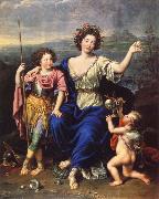 Pierre Mignard THe Marquise de Seignelay and Two of her Children Sweden oil painting artist